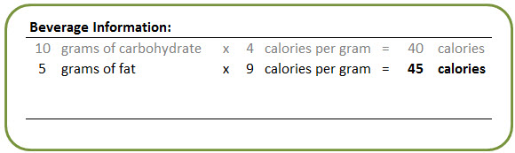 5 grams times 9 calories = 45 calories
